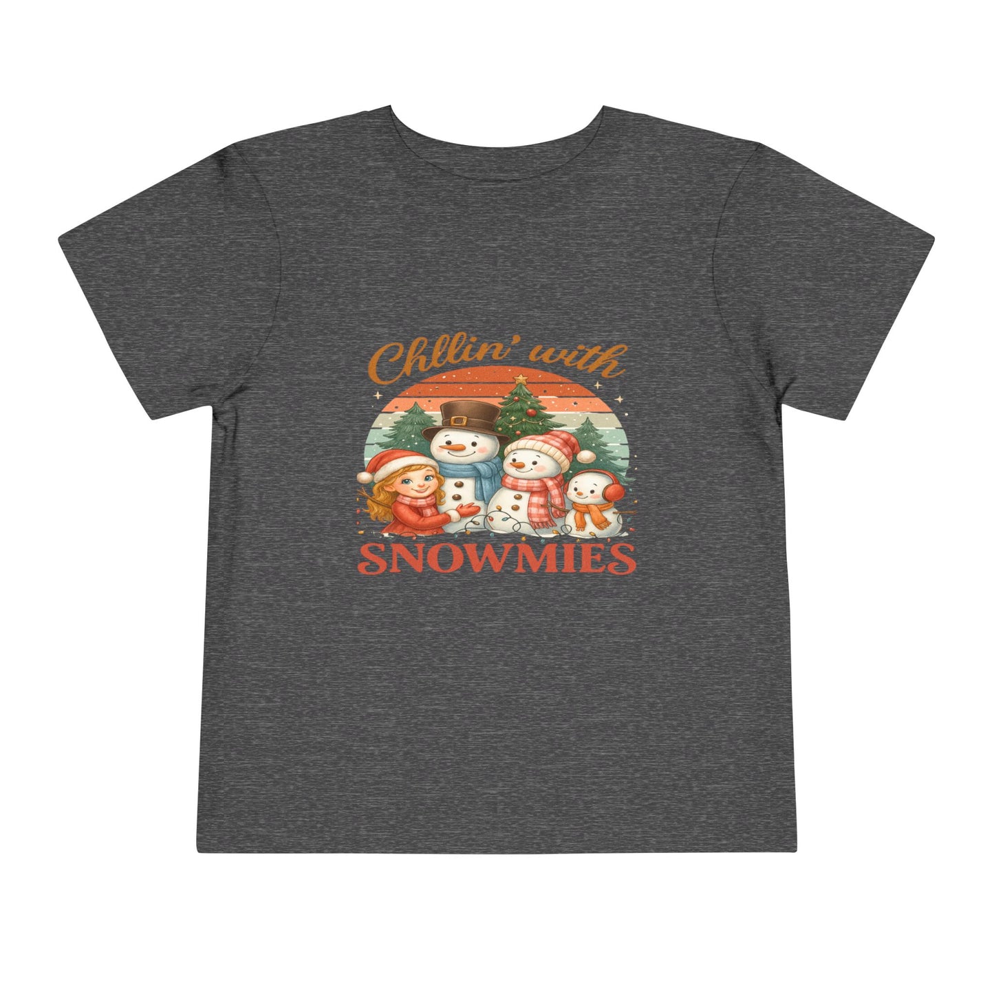 Chillin' With Snowmies Toddler Christmas Tee