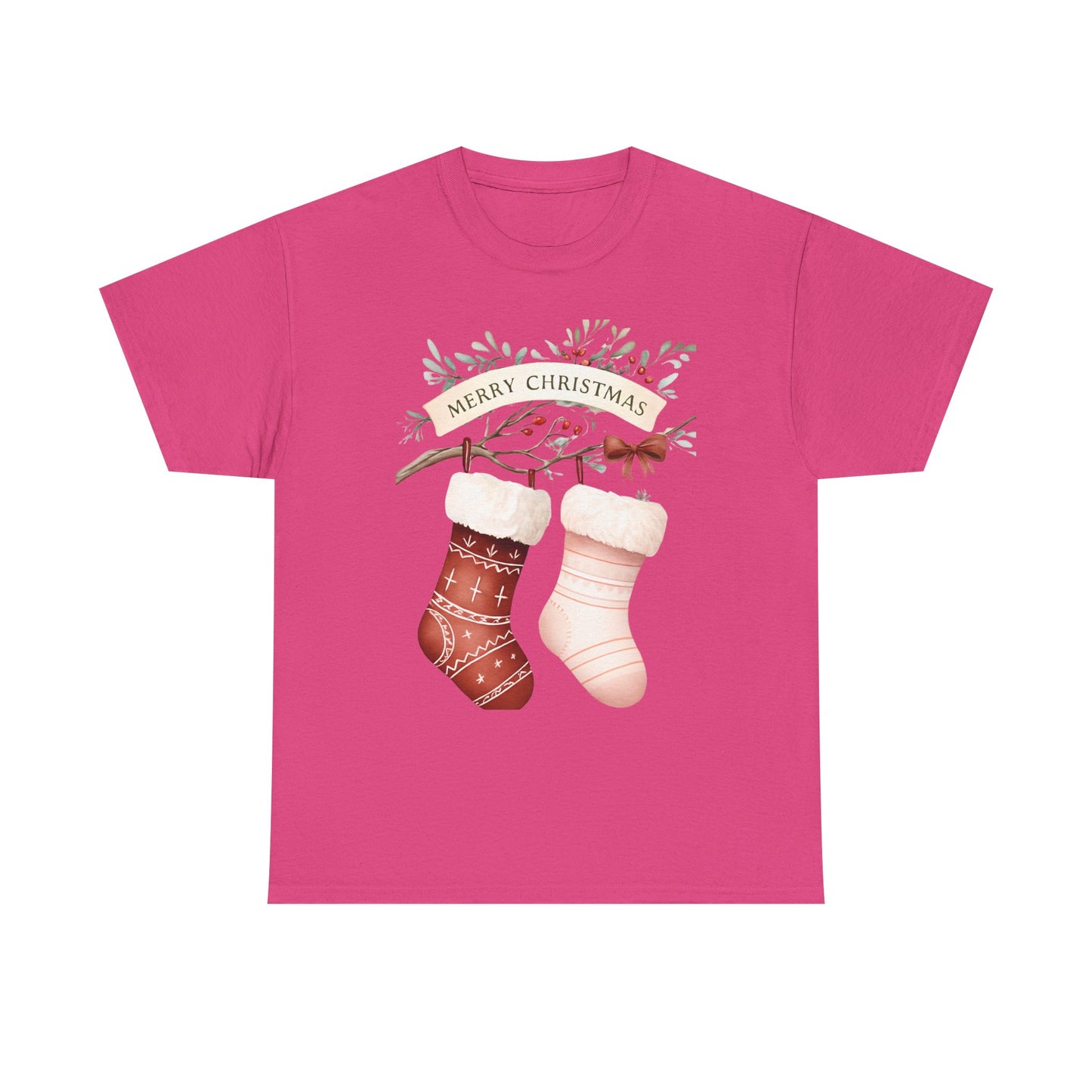 Watercolor Christmas Stocking Tee - Hope & Love