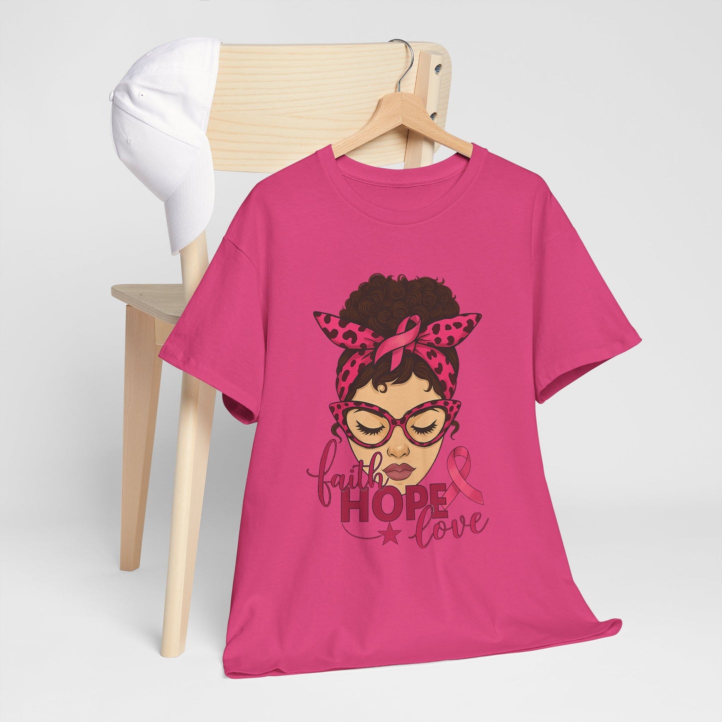 Hope, Faith, Love: Breast Cancer Awareness Tee