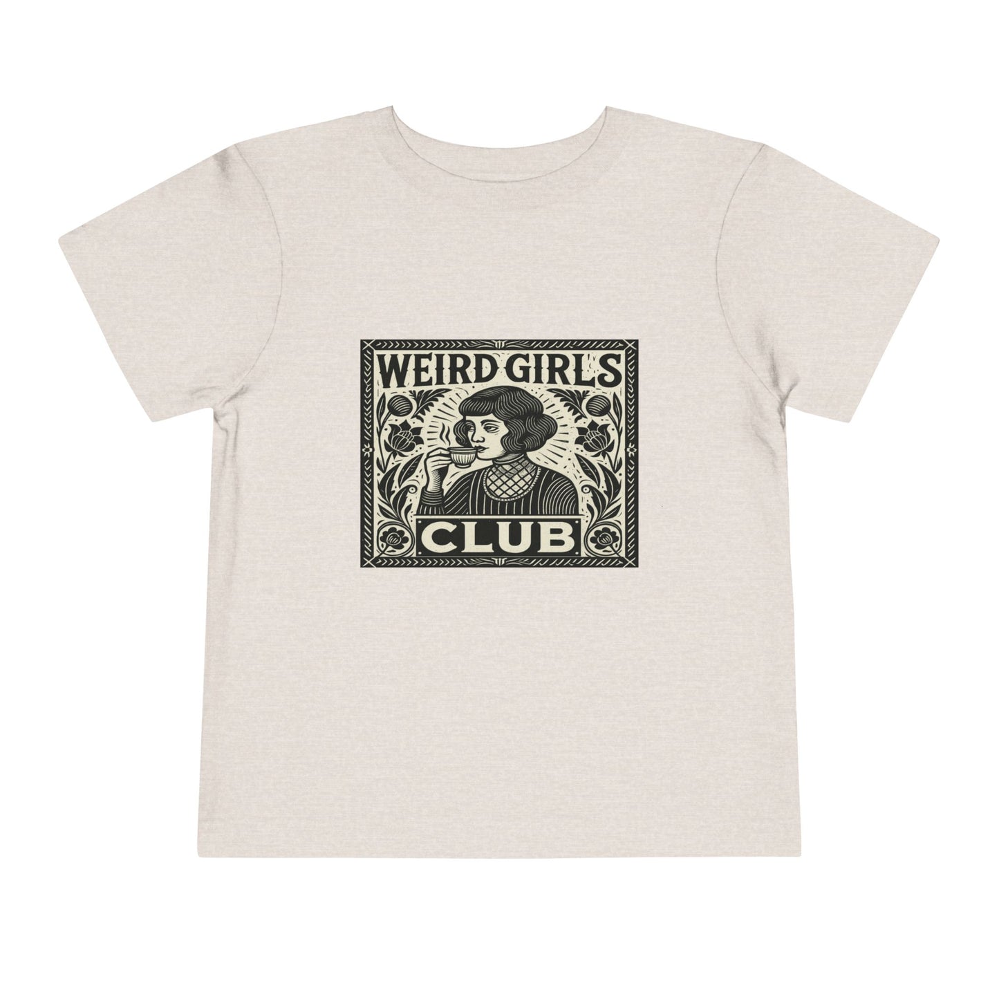 Weird Girls Club Tee - Vintage Linocut Christmas