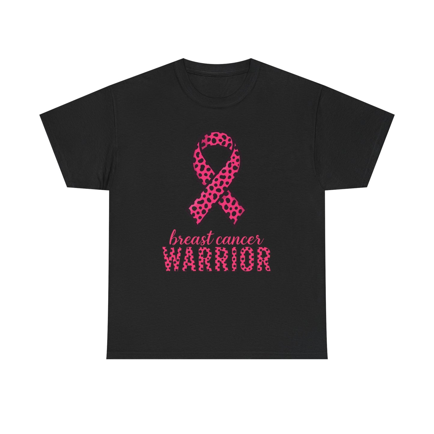 Pink Leopard Ribbon Breast Cancer Awareness Tee