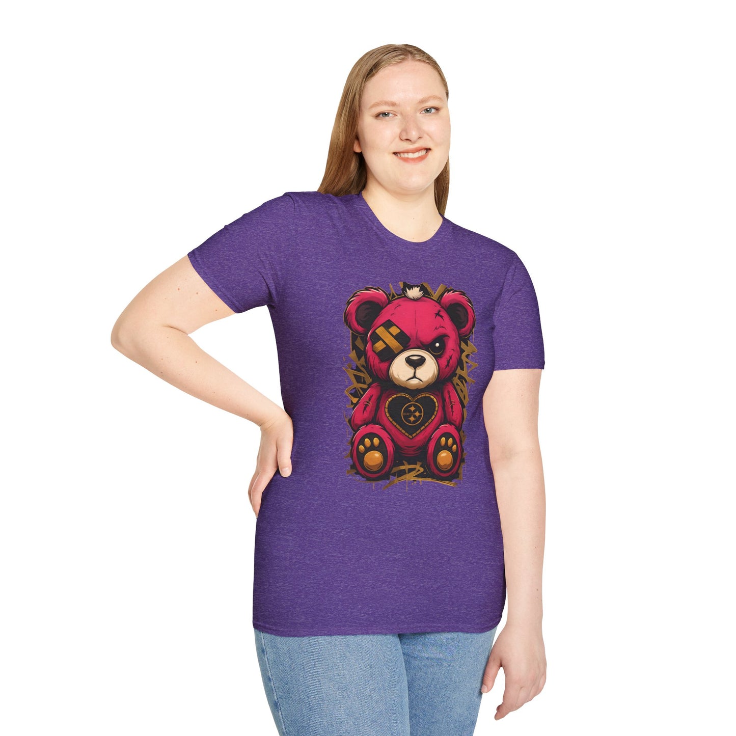 Cute Teddy Bear Graphic Tee, Soft Unisex Shirt, Casual Wear, Unique Gift, Gift for Her, Holiday Apparel