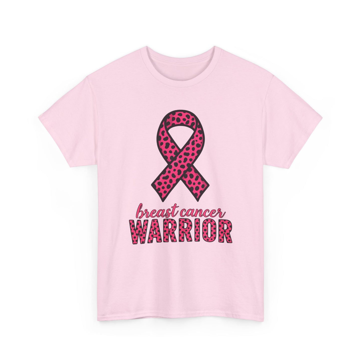 Pink Leopard Ribbon Breast Cancer Awareness Tee