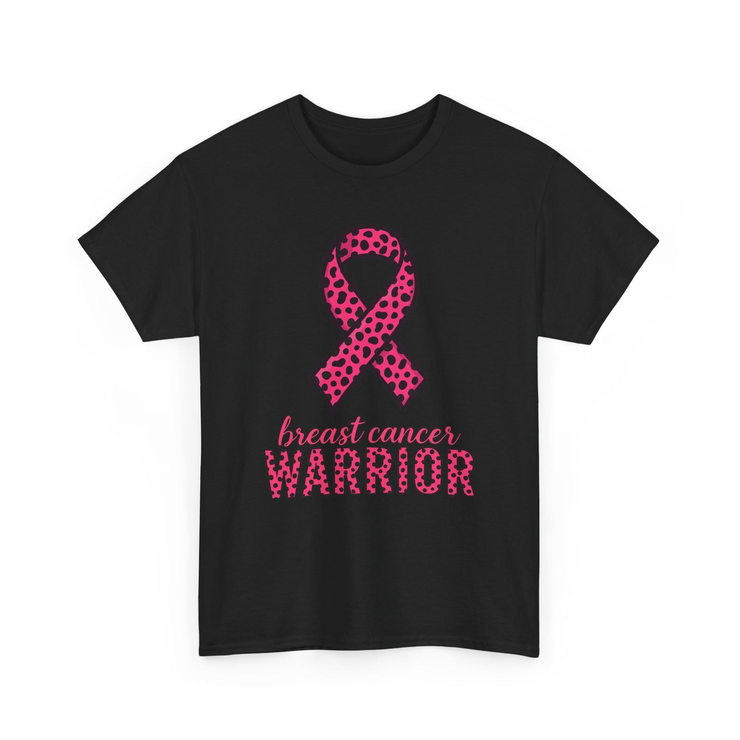 Pink Leopard Ribbon Breast Cancer Awareness Tee