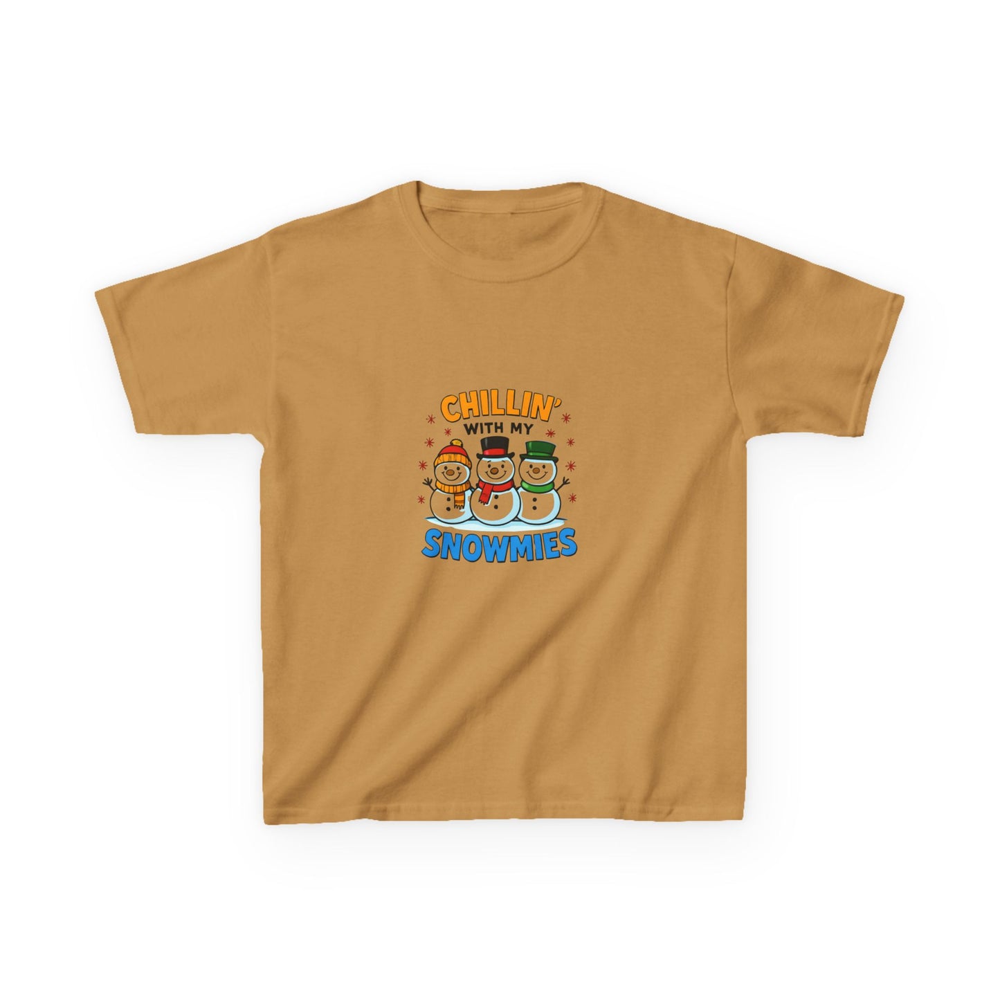 Chillin' with Snowmies: Holiday Dinosaur Kids Tee