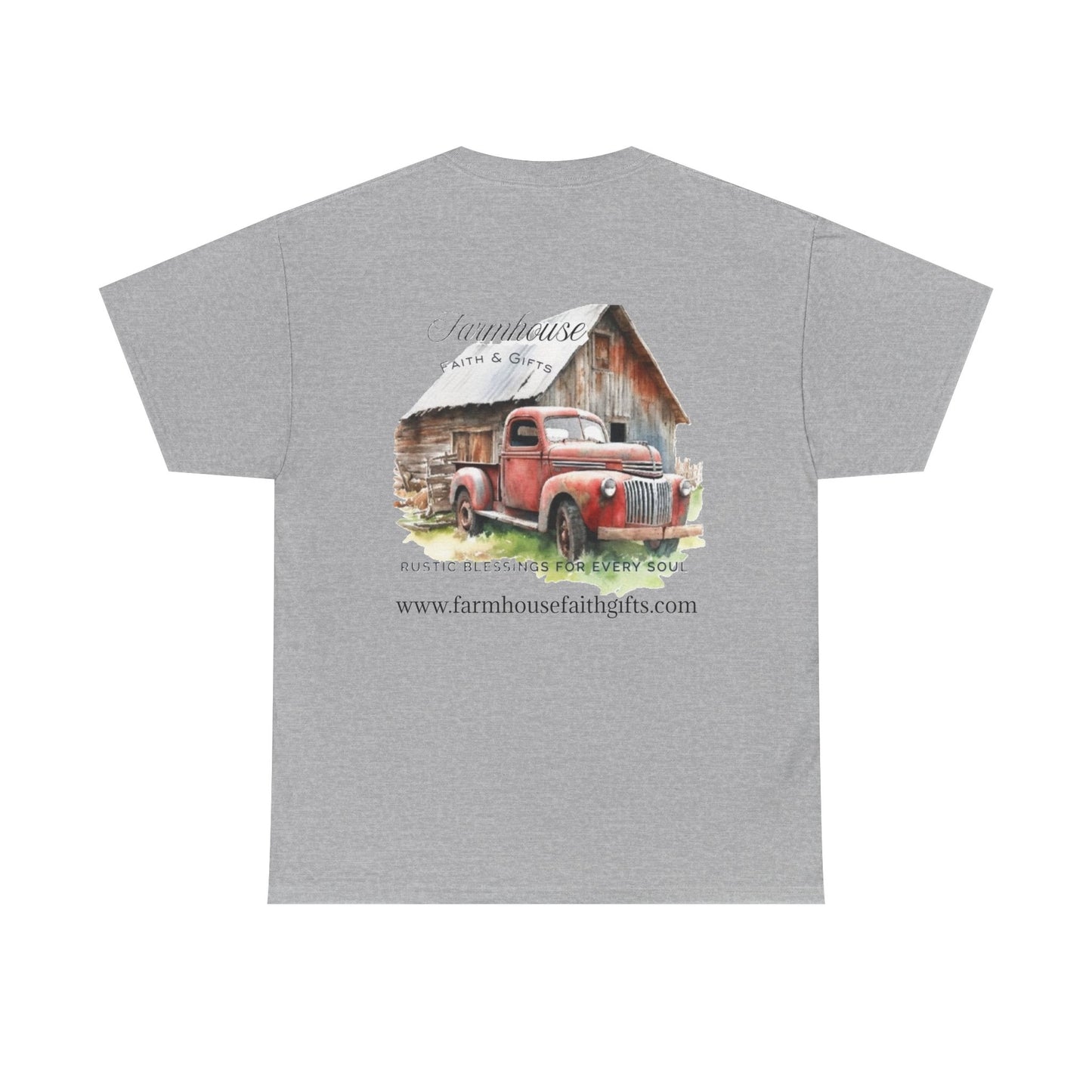 Rustic Farmhouse Unisex Tee, Country Style Shirt, Vintage Truck Tee, Back to Nature Apparel, Ideal Gift for Farm Lovers