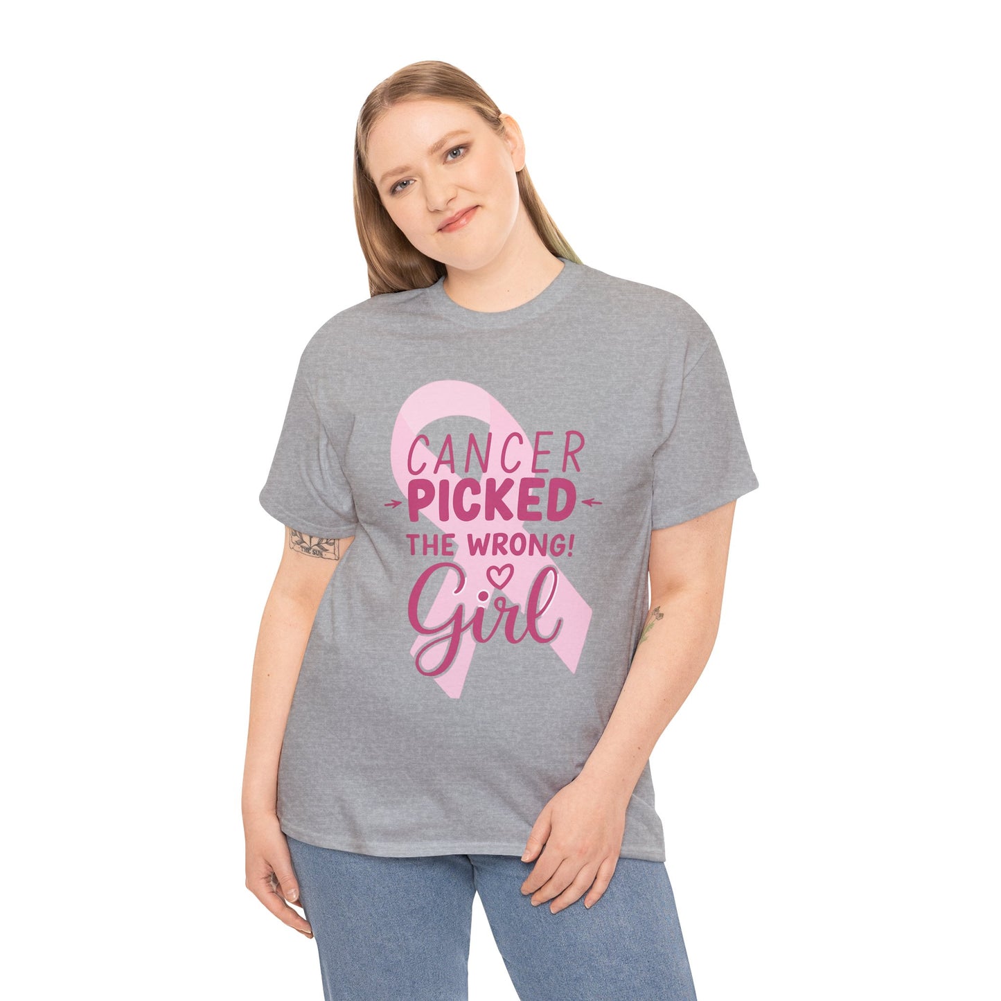 Cancer: The Wrong Picked Girl - Pink Ribbon Tee