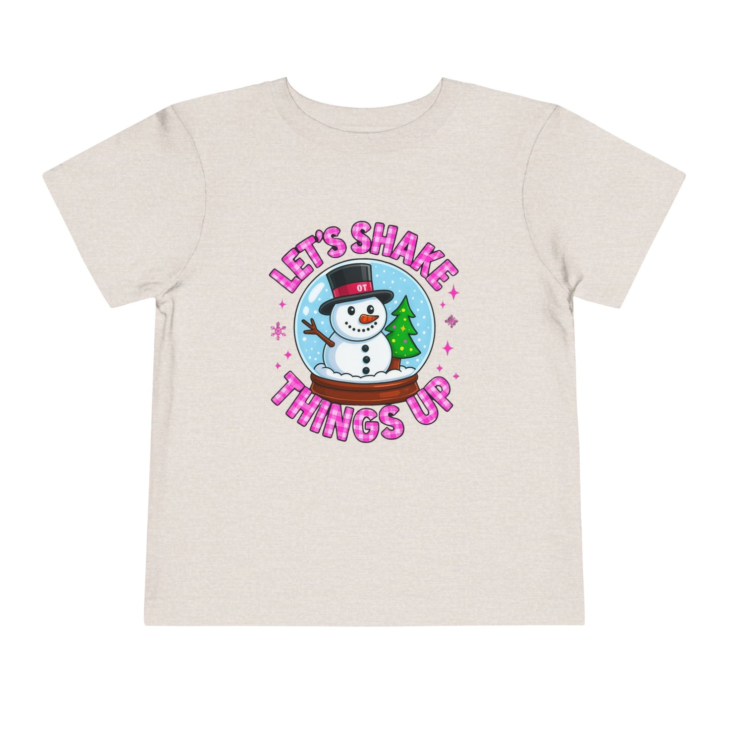 Let's Shake Things Up! Snow Globe Toddler Christmas Tee