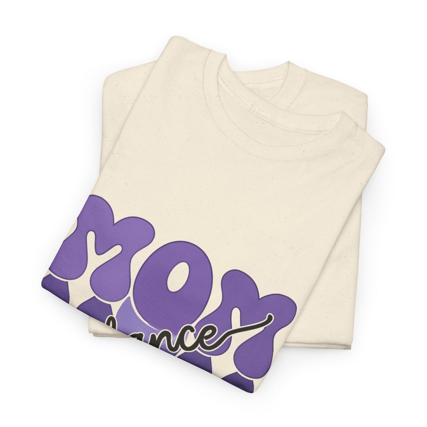 MOM Dance – Purple Letter Stage Spirit Tee