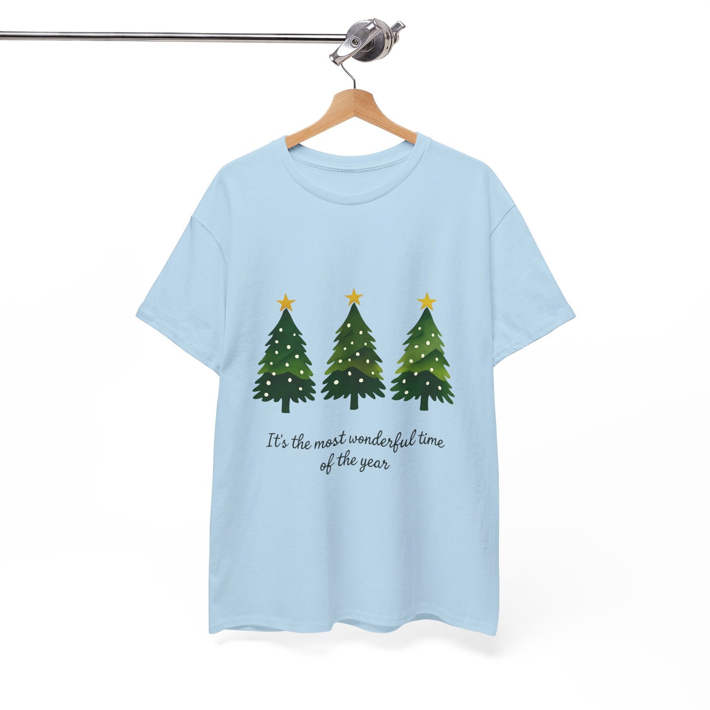 Christmas Tee - Festive Watercolor Trees Holiday Shirt