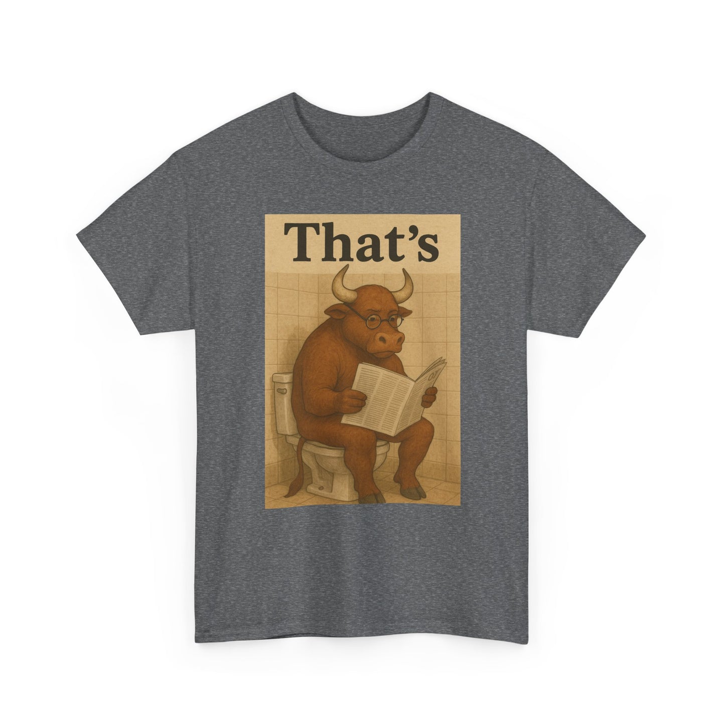 Bull on Toilet Unisex Tee