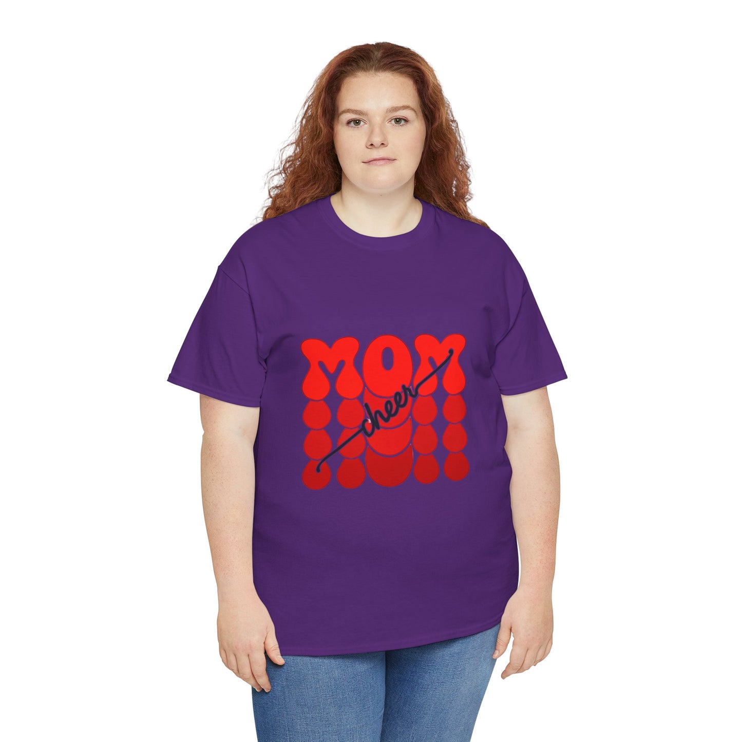 Retro Mom Cheer Tee – Bold Support & Spirit Shirt