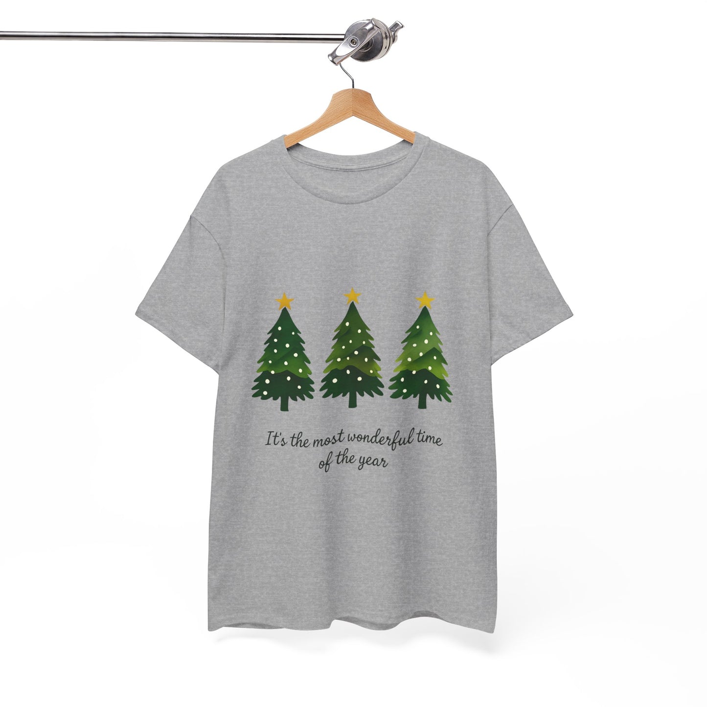 Christmas Tee - Festive Watercolor Trees Holiday Shirt