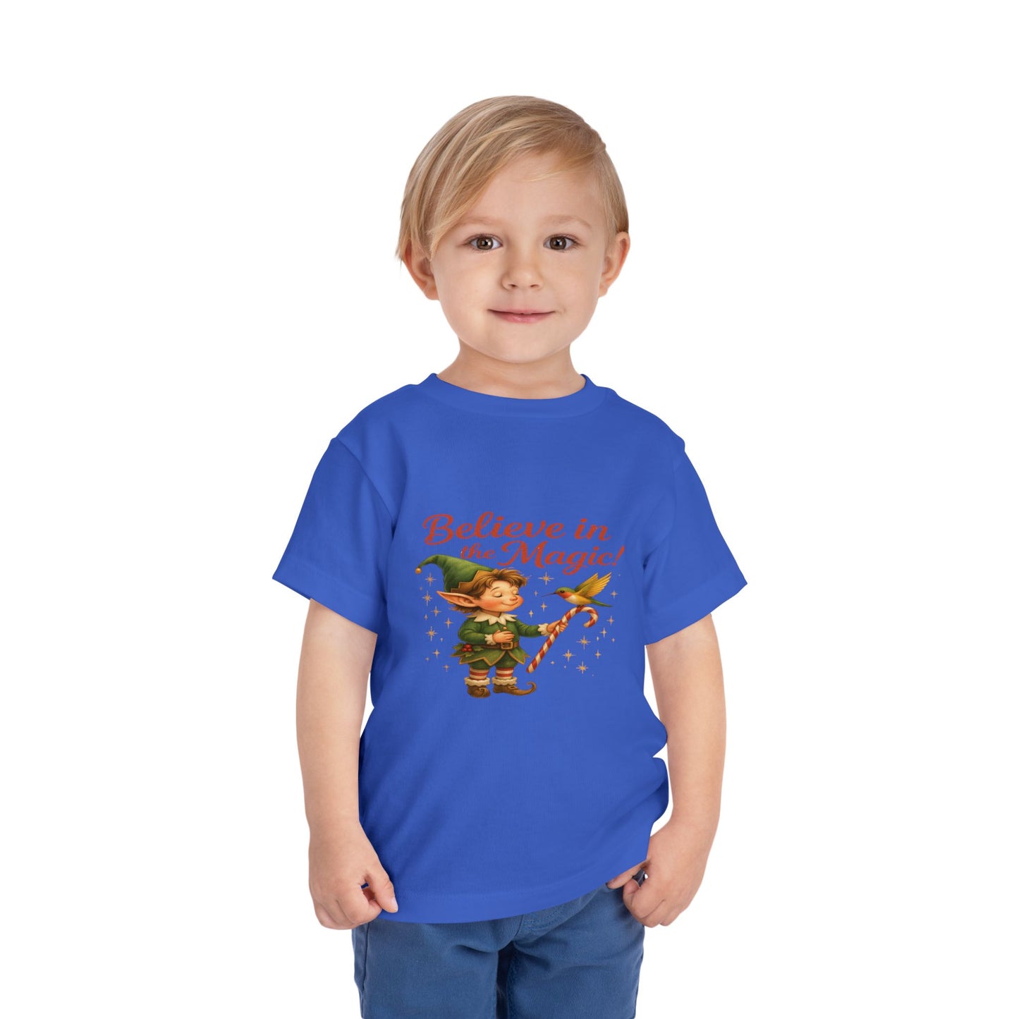 Elf & Hummingbird Christmas Tee - Believe in Magic!