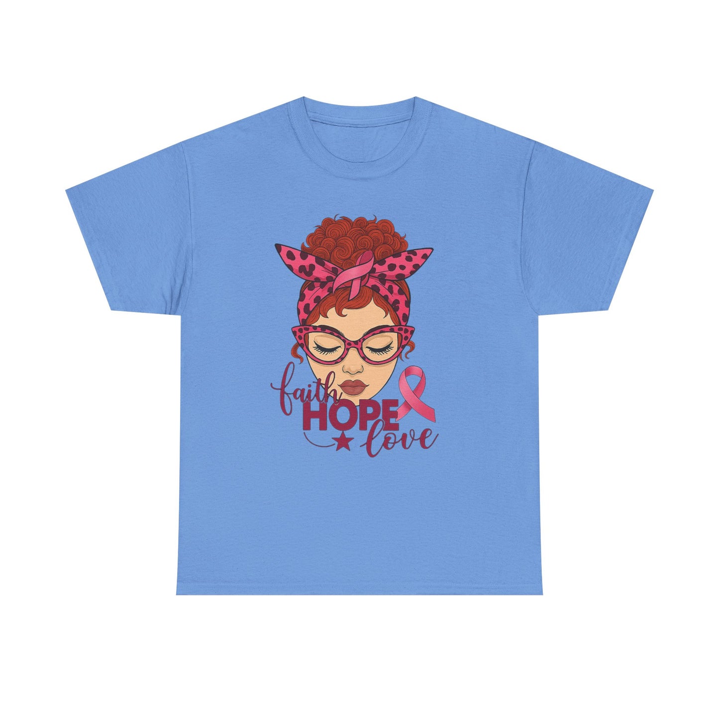 Hope, Faith & Love: Pink Ribbon Awareness Tee