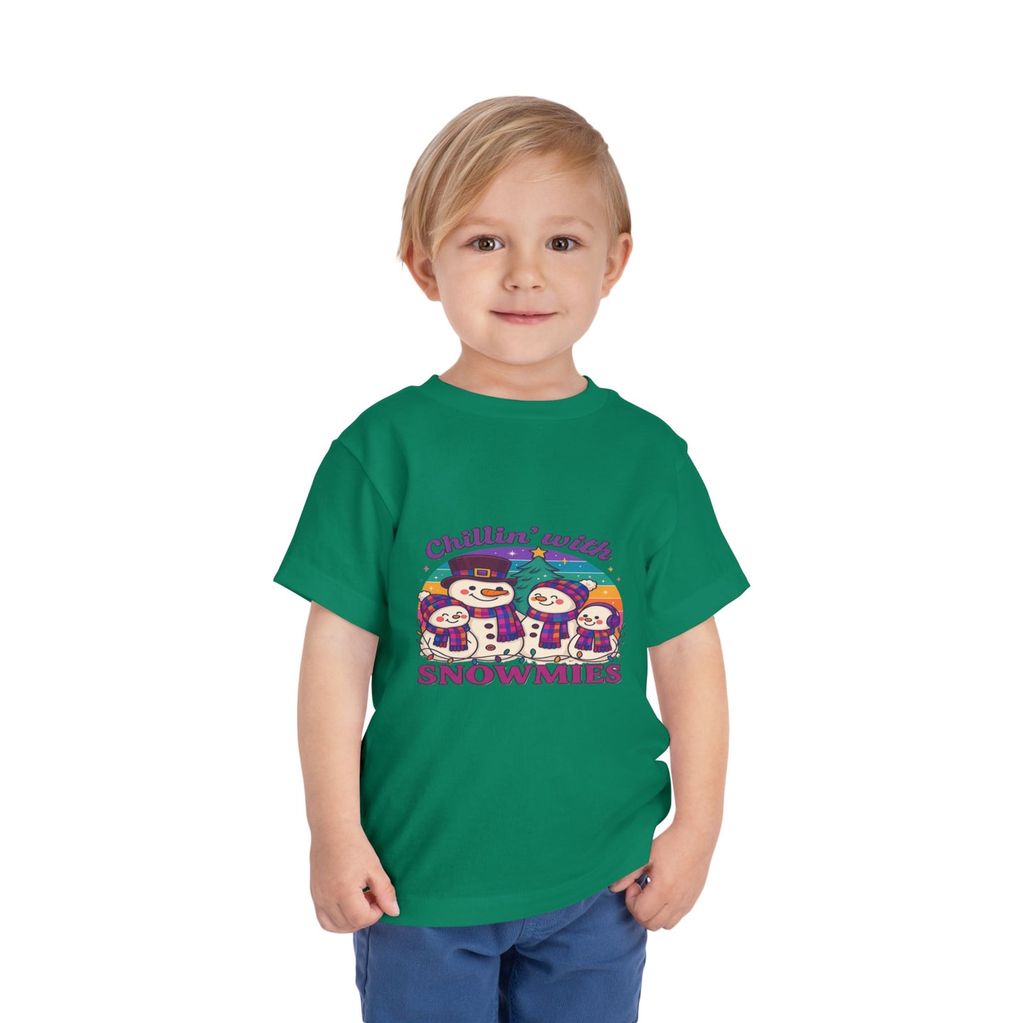 Chillin' with Snowmies Toddler Christmas Tee