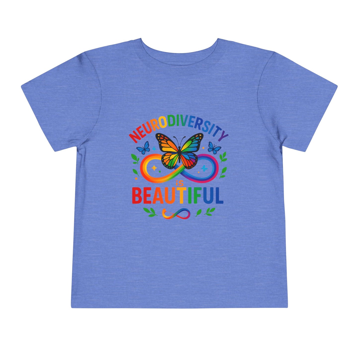 Toddler T-Shirt Colorful Butterfly Rainbow Infinity Symbol Acceptance Shirt