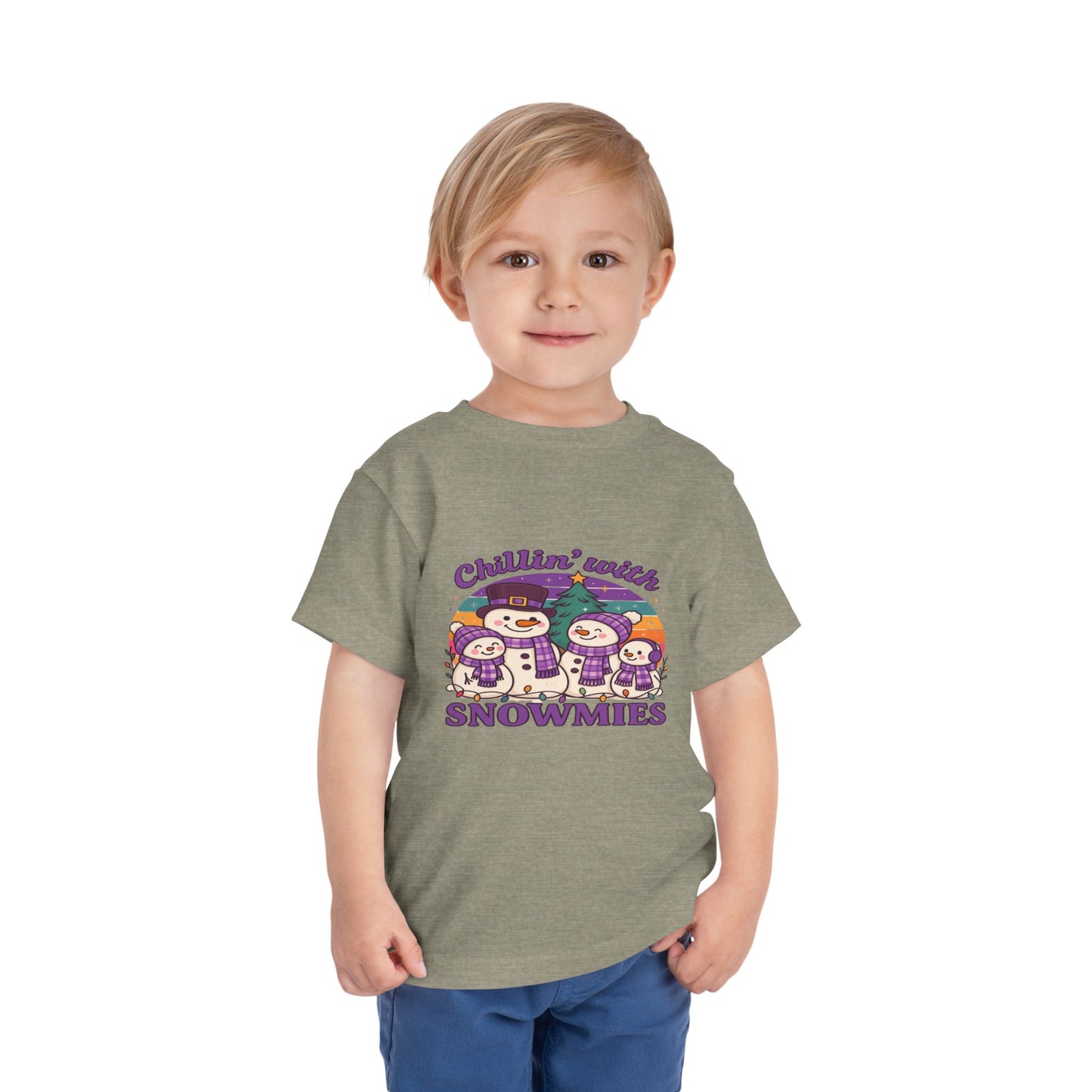 Chillin' with Snowmies Toddler Christmas Tee
