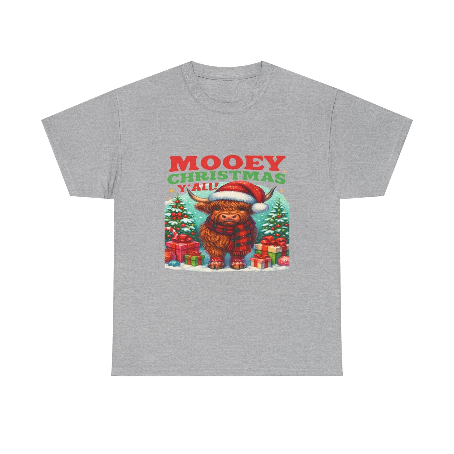 Christmas Highland Cow Tee