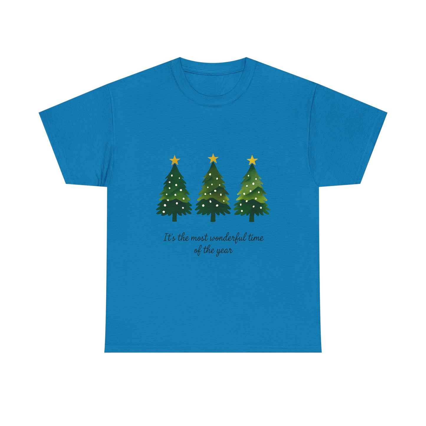 Christmas Tee - Festive Watercolor Trees Holiday Shirt