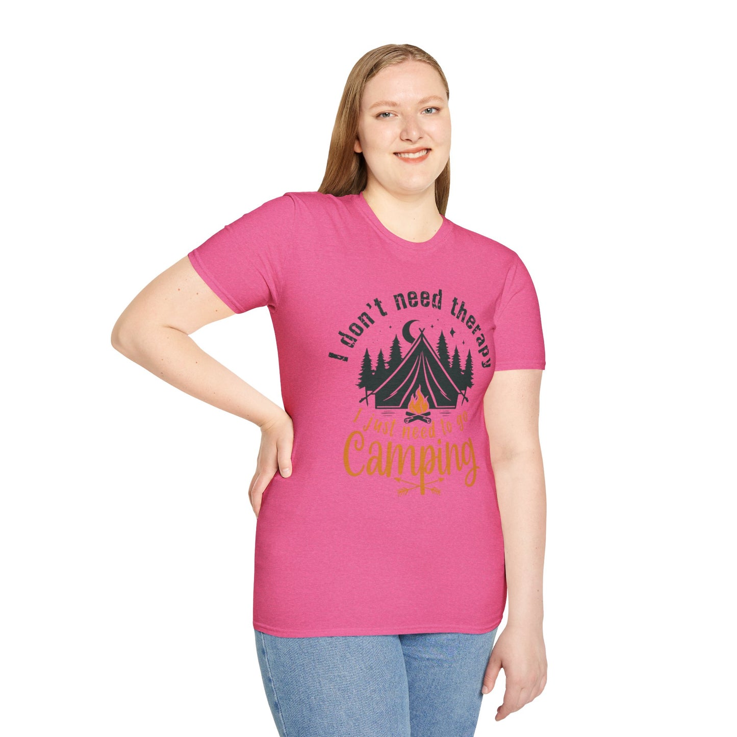 Camping Therapy Unisex T-Shirt | Outdoor Enthusiast Gift | Nature Lover Tee | Adventure Shirt | Camping Apparel
