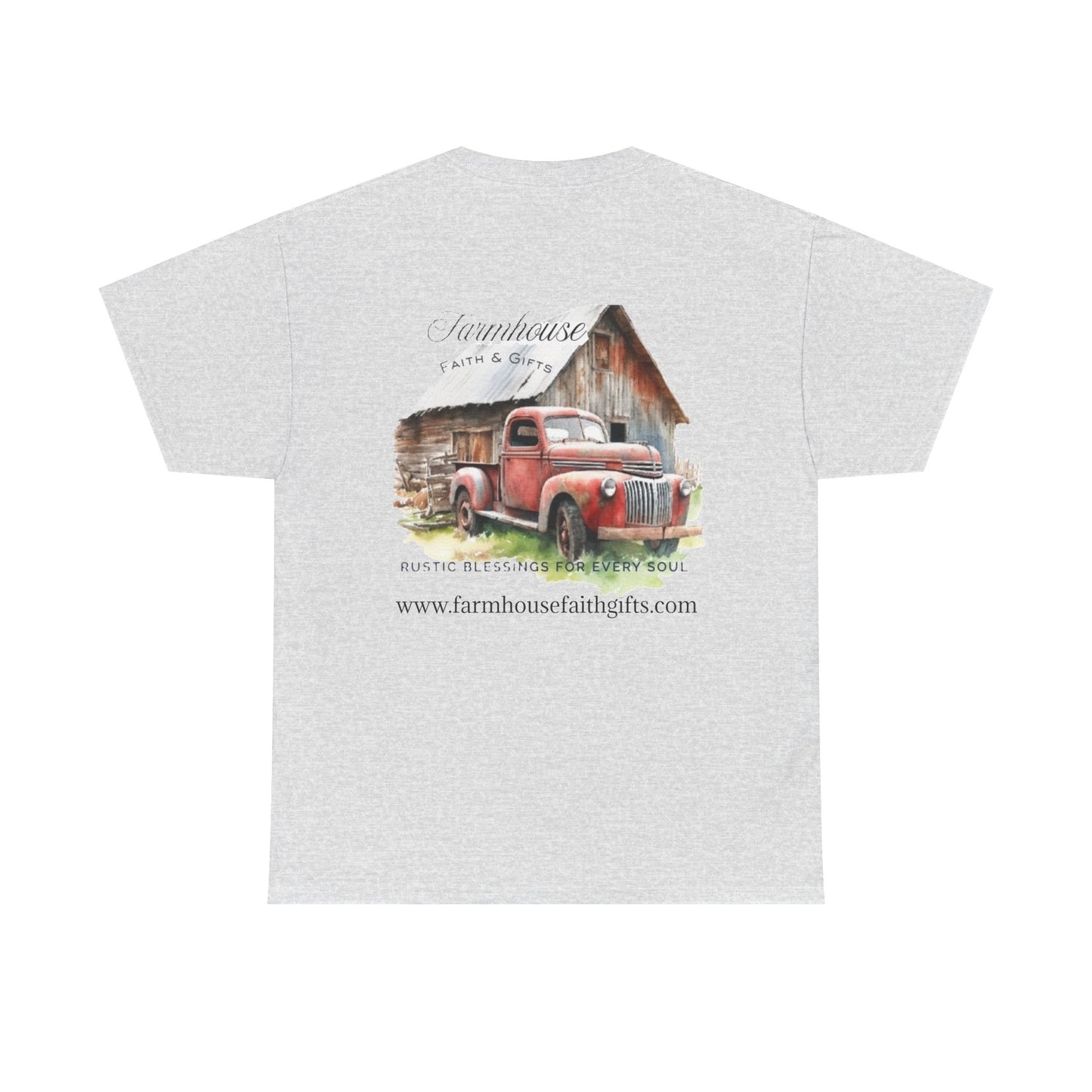 Rustic Farmhouse Unisex Tee, Country Style Shirt, Vintage Truck Tee, Back to Nature Apparel, Ideal Gift for Farm Lovers