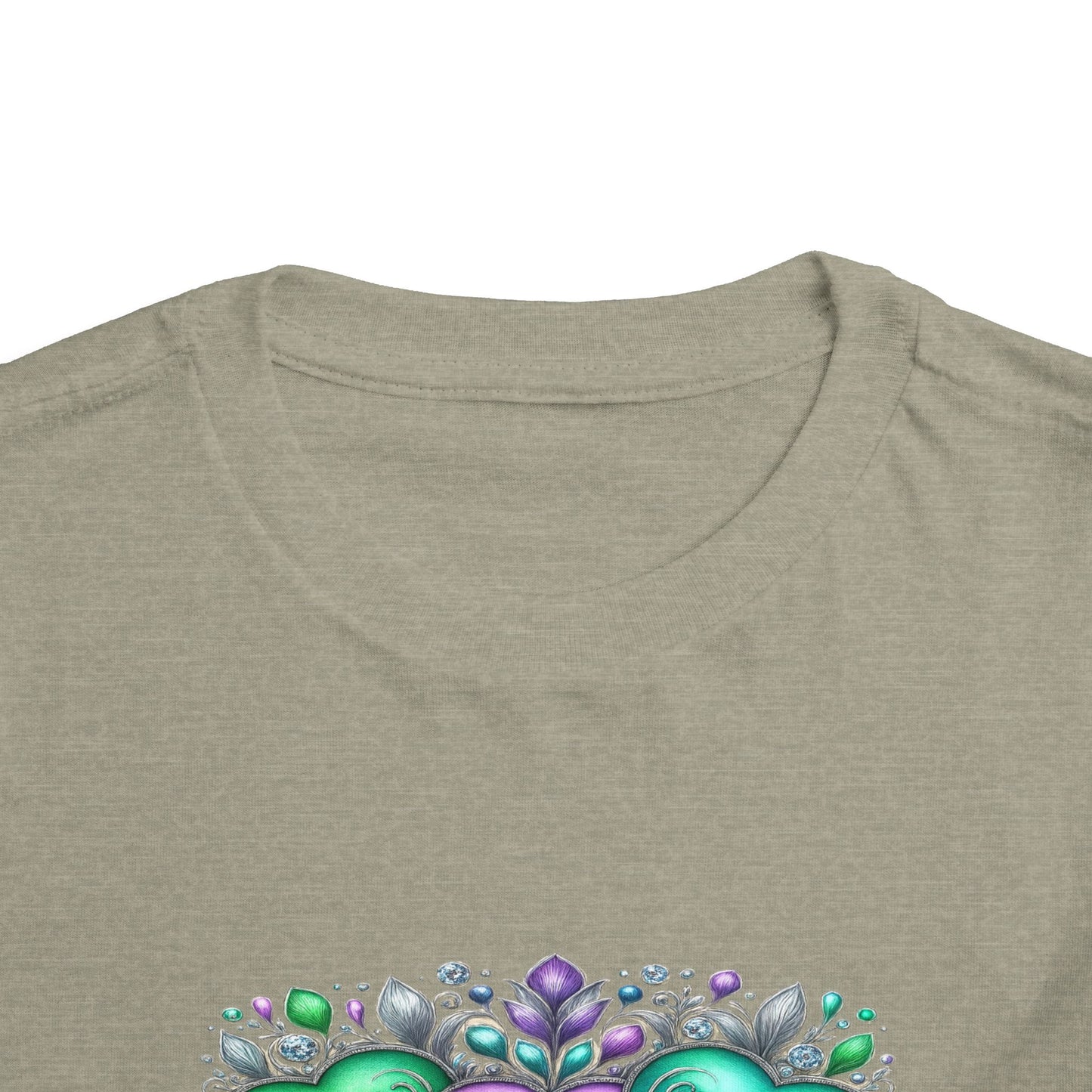 Toddler Tee Live Laugh Love Floral Design