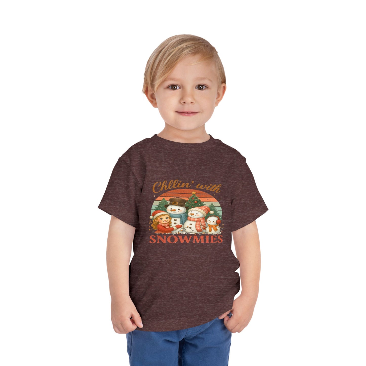 Chillin' with Snowmies Toddler Christmas Tee