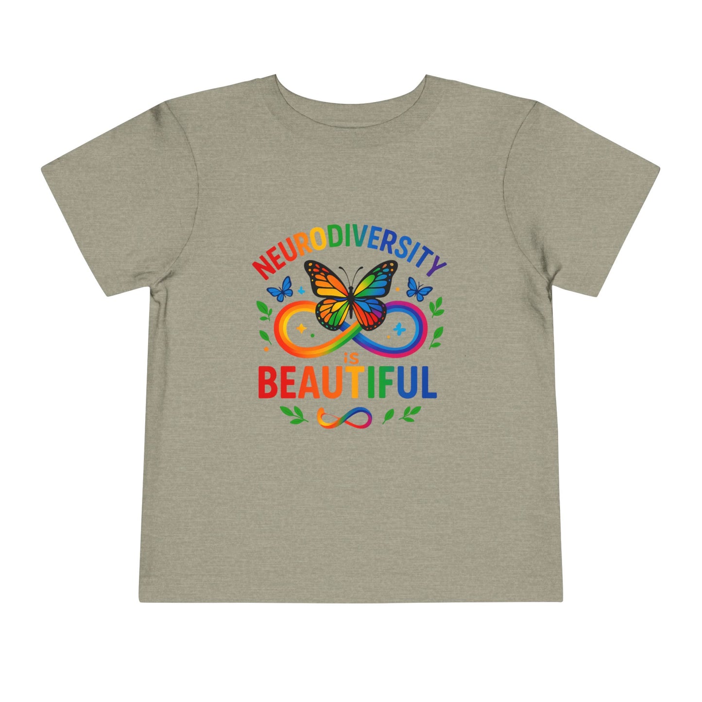 Toddler T-Shirt Colorful Butterfly Rainbow Infinity Symbol Acceptance Shirt