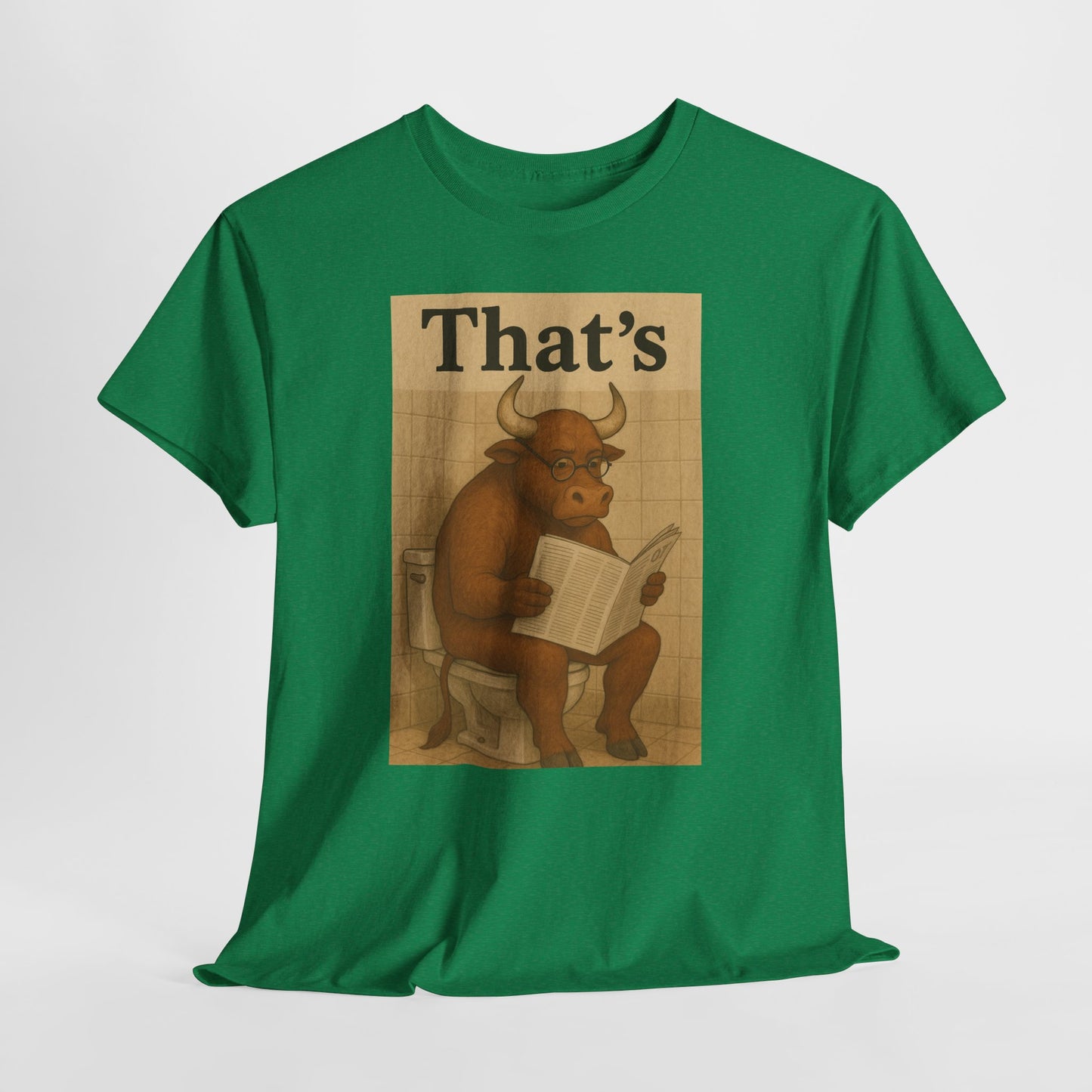 Bull on Toilet Unisex Tee