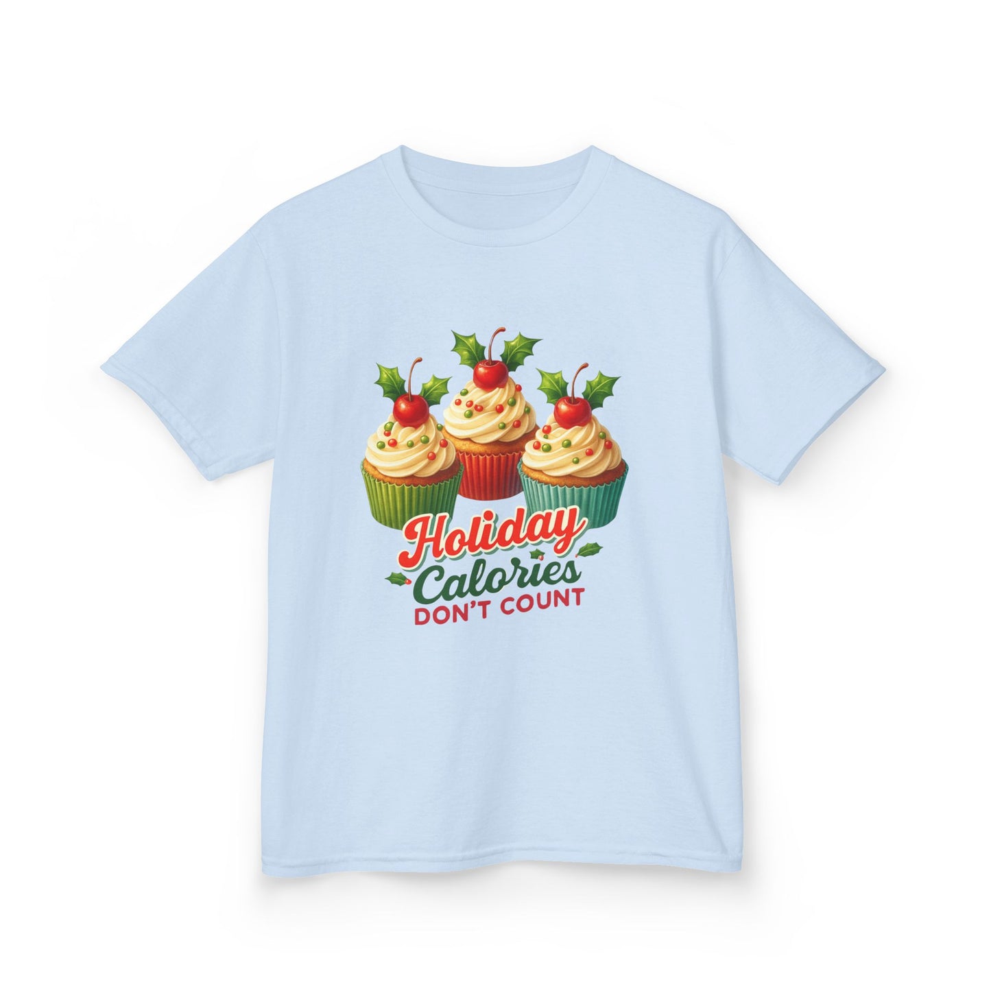 Holiday Cupcake Dino Tee - Christmas Fun!
