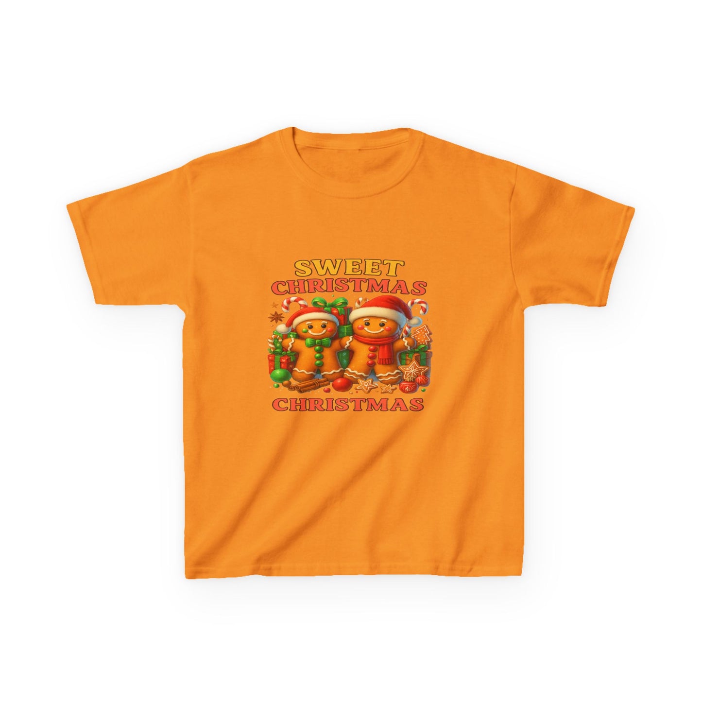 Sweet Christmas Gingerbread Dino Kids Tee