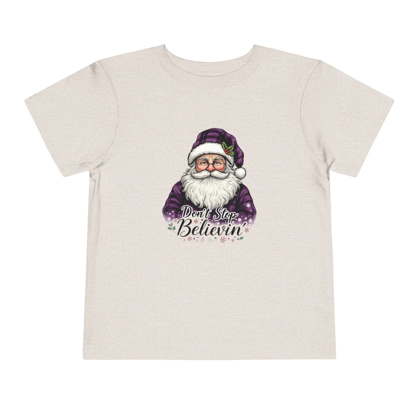 Santa's 'Don't Stop Believin' Toddler Christmas Tee