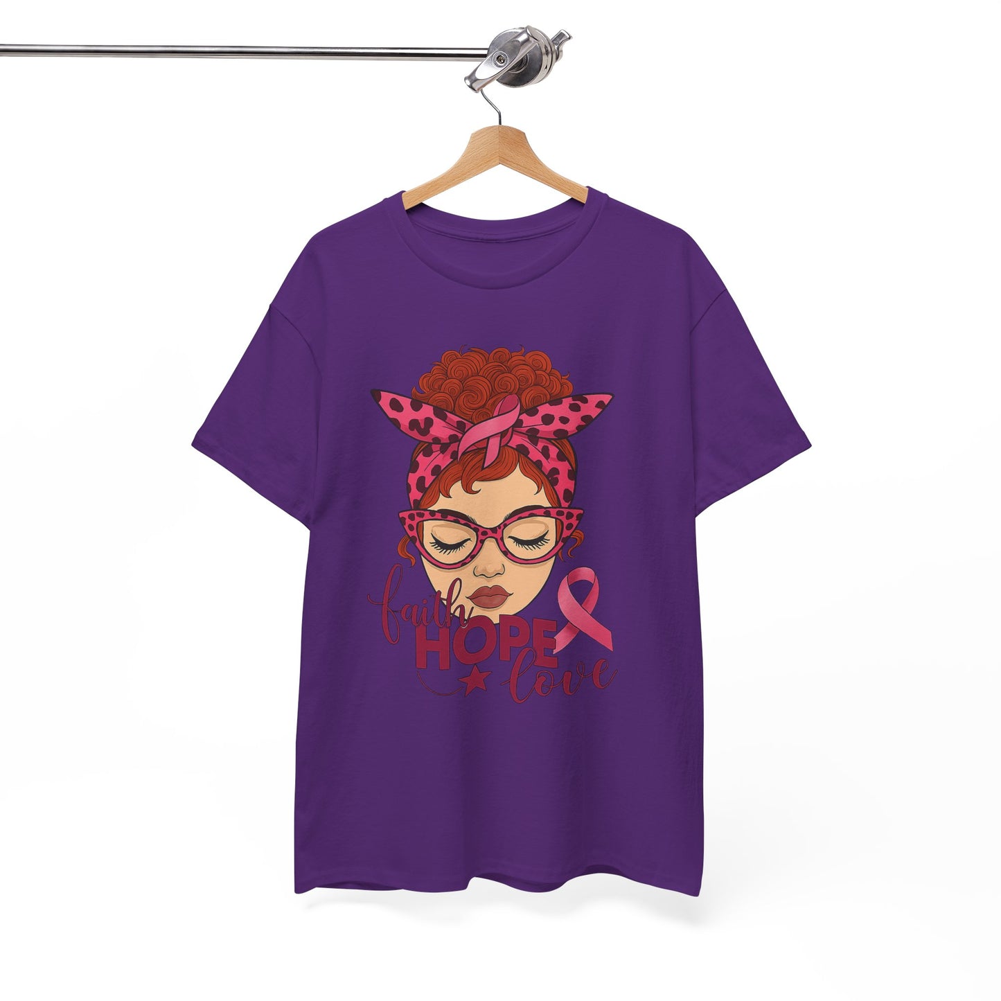 Hope, Faith & Love: Pink Ribbon Awareness Tee