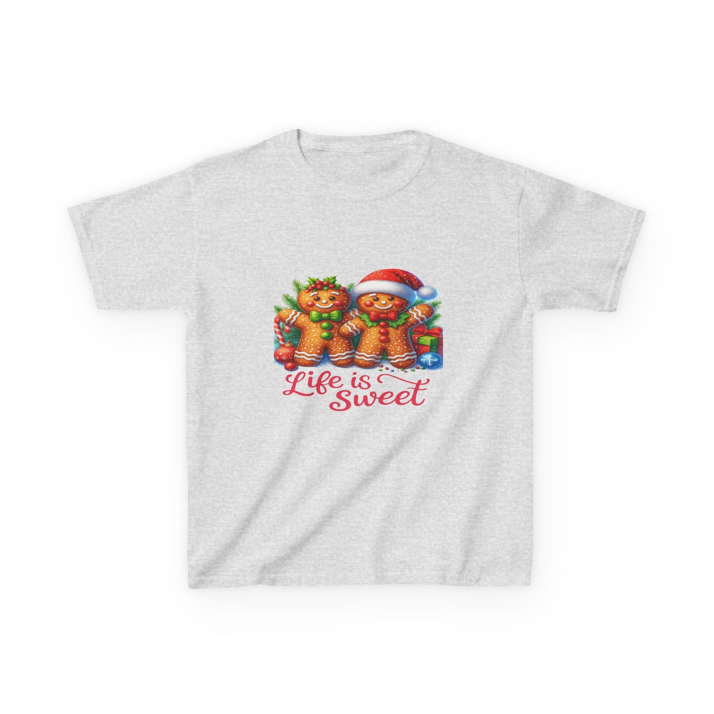 Gingerbread Dino Christmas Tee - Life is Sweet!