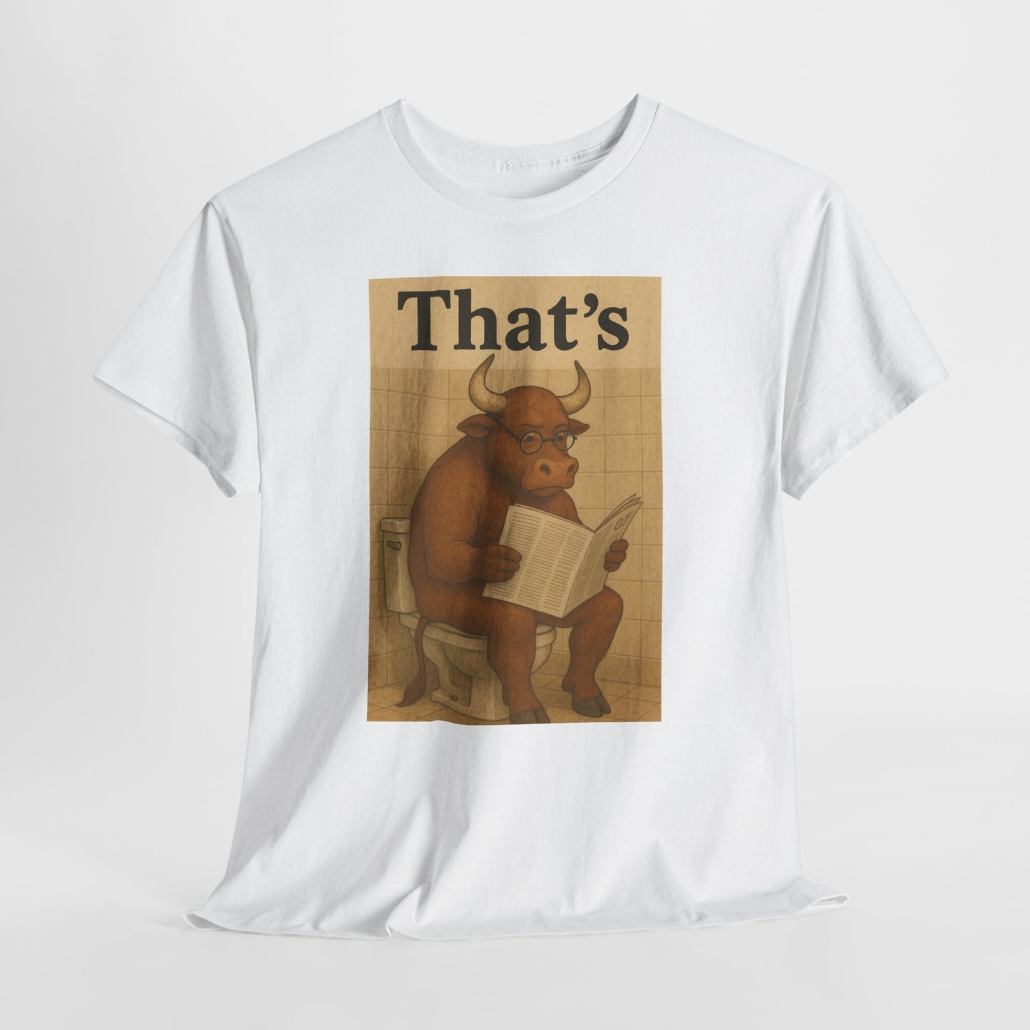 Bull on Toilet Unisex Tee