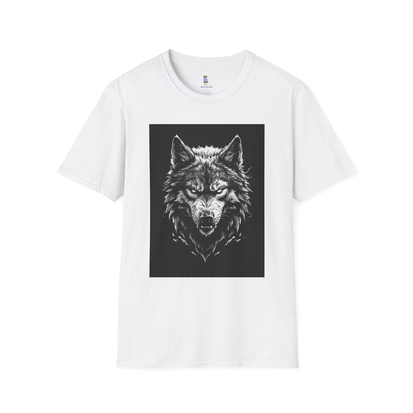 Wolf Graphic Unisex Softstyle T-Shirt, Animal Lover Apparel, Nature Tee, Unique Gift for Outdoorsy Friends, Casual Wear, Birthday Gift