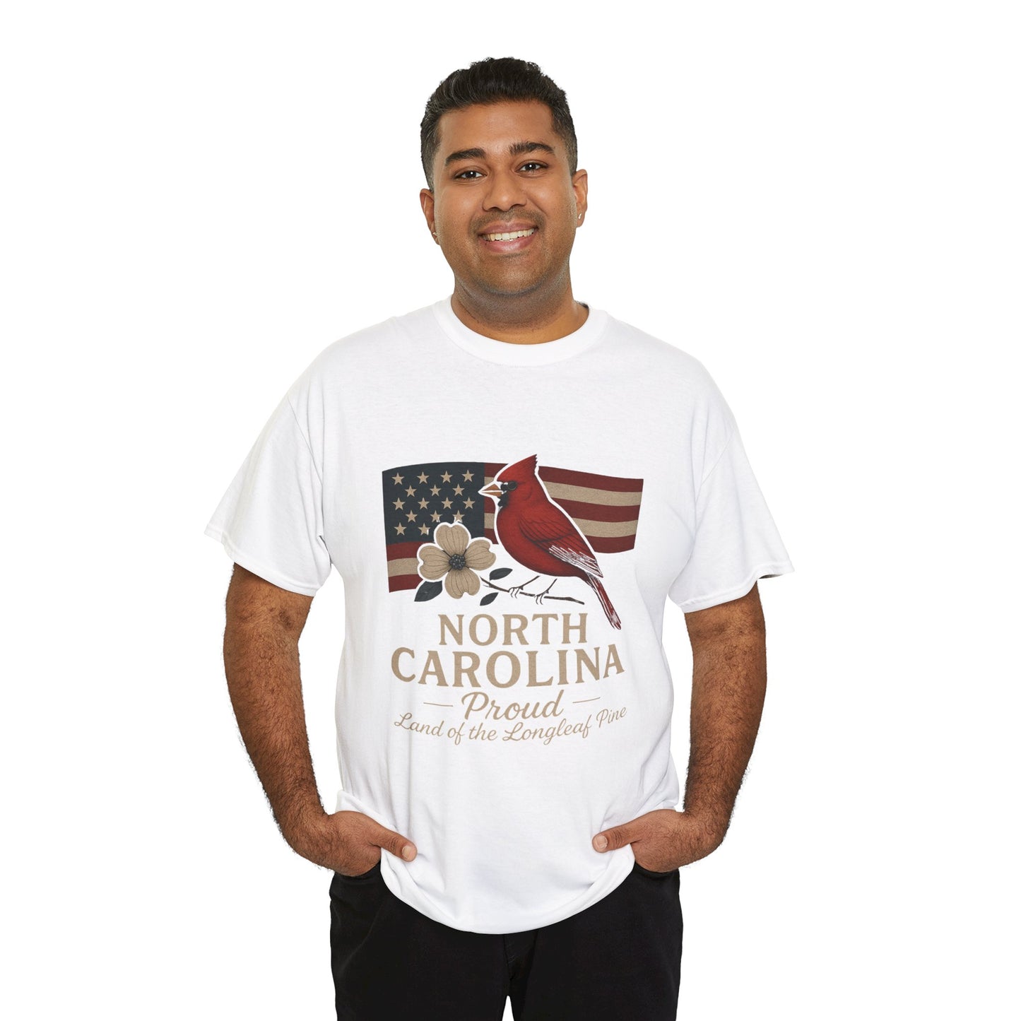 NC Pride: Cardinal, Dogwood & State Flag Tee