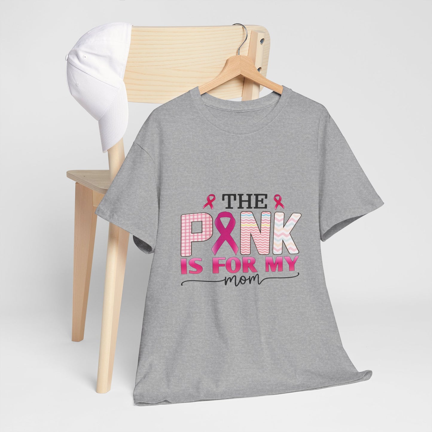 Pink Is For My Mom Breast Cancer Awareness Tee