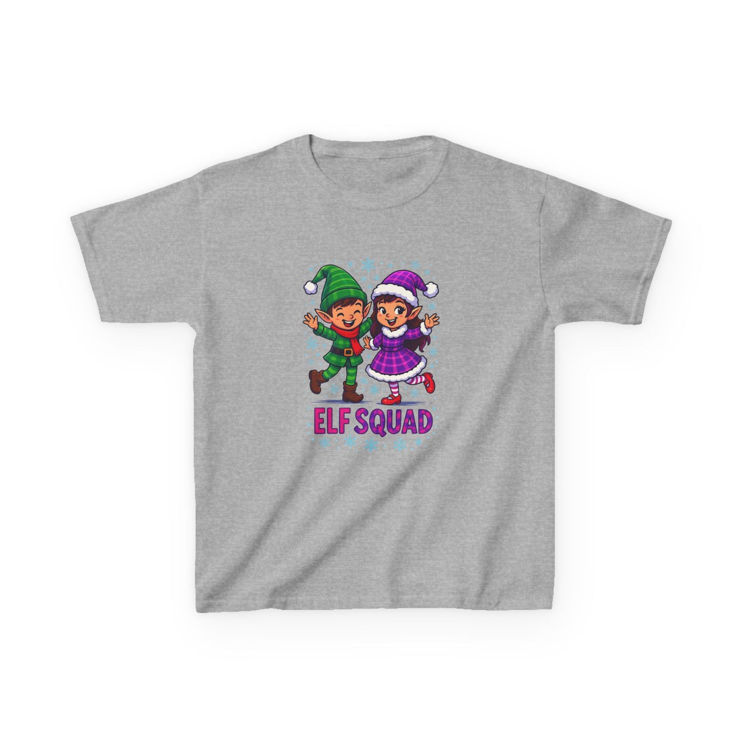 Elf Squad Christmas Dinosaur Tee - Kids Holiday Shirt