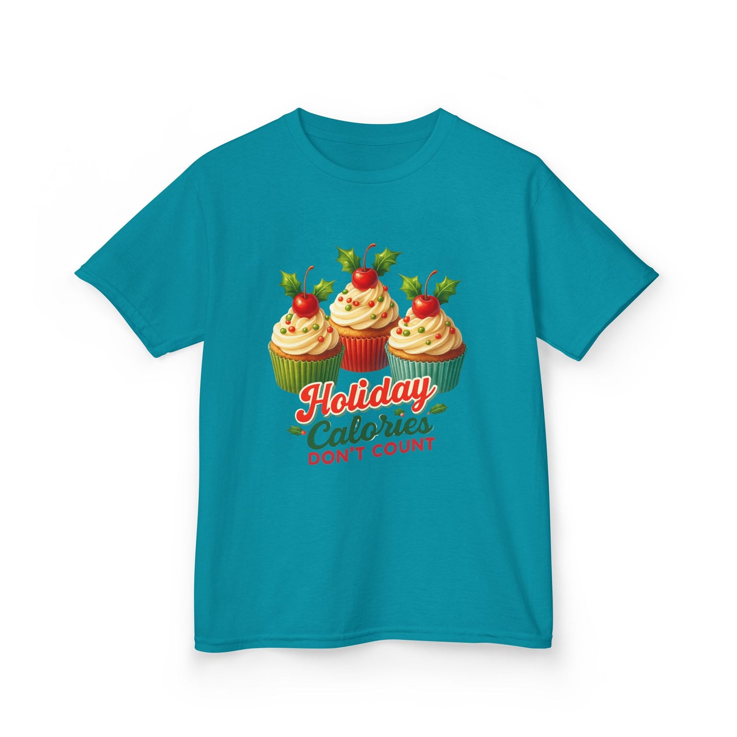 Holiday Cupcake Dino Tee - Christmas Fun!