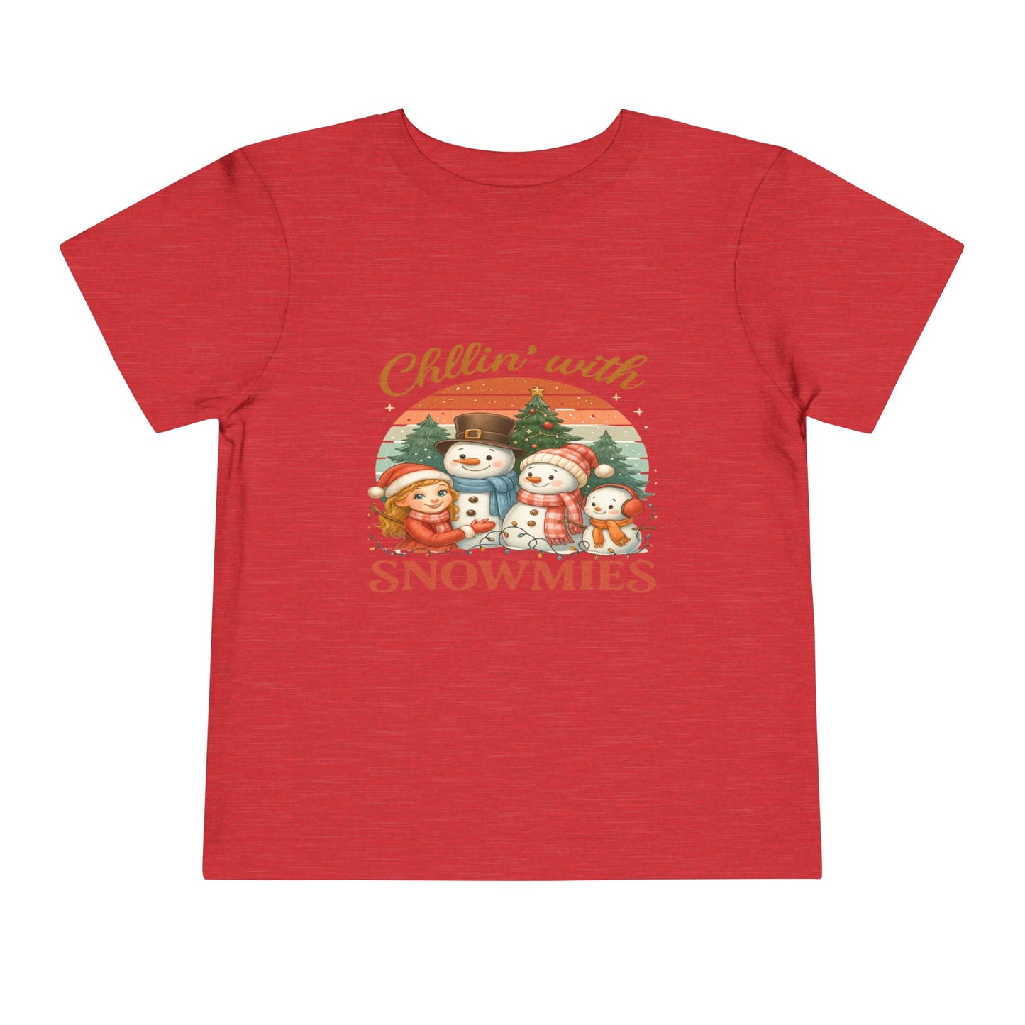 Chillin' With Snowmies Toddler Christmas Tee