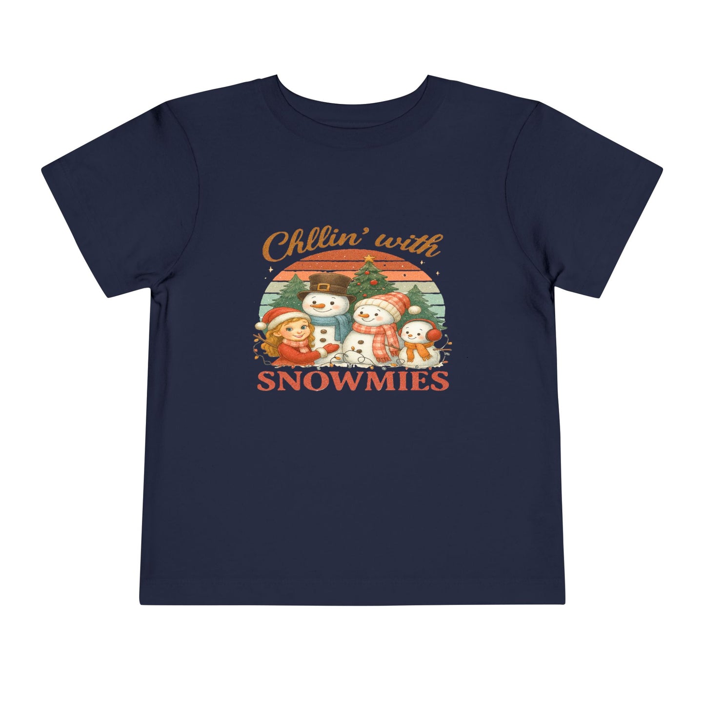 Chillin' with Snowmies Toddler Christmas Tee