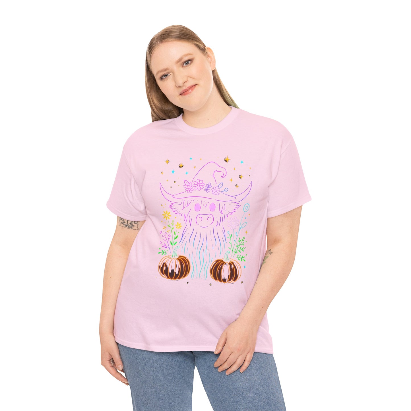 Highland Cow Witch Hat Tee
