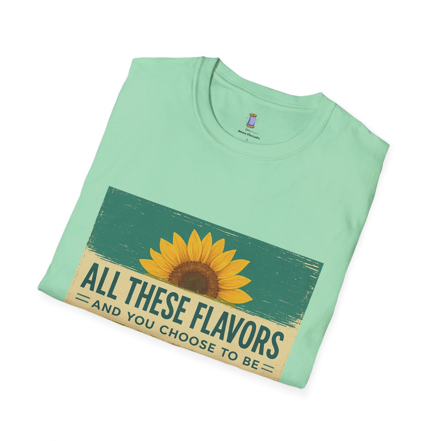 Sunflower Salty T-Shirt: Unisex Softstyle Tee for Sunshine Lovers, Casual Wear, Birthday Gift, Summer Vibes, Relaxed Style