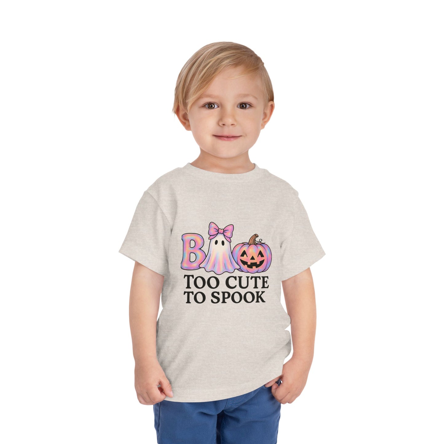 Boo! Too Cute to Spook Halloween Toddler Tee