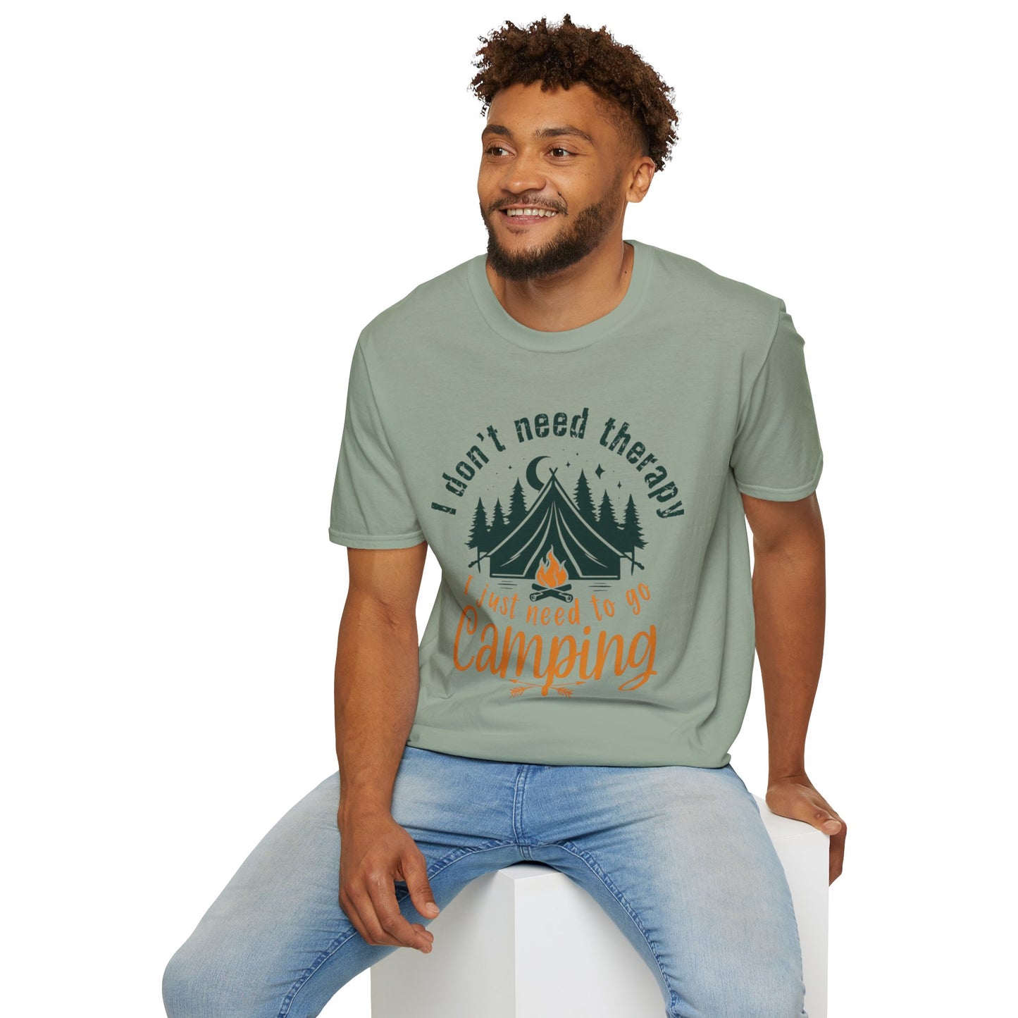 Camping Therapy Unisex T-Shirt | Outdoor Enthusiast Gift | Nature Lover Tee | Adventure Shirt | Camping Apparel