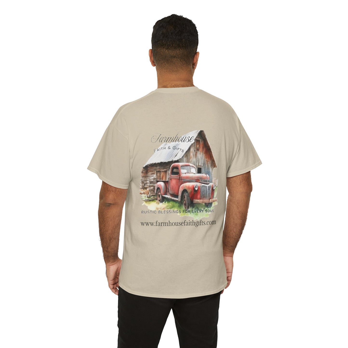 Rustic Farmhouse Unisex Tee, Country Style Shirt, Vintage Truck Tee, Back to Nature Apparel, Ideal Gift for Farm Lovers