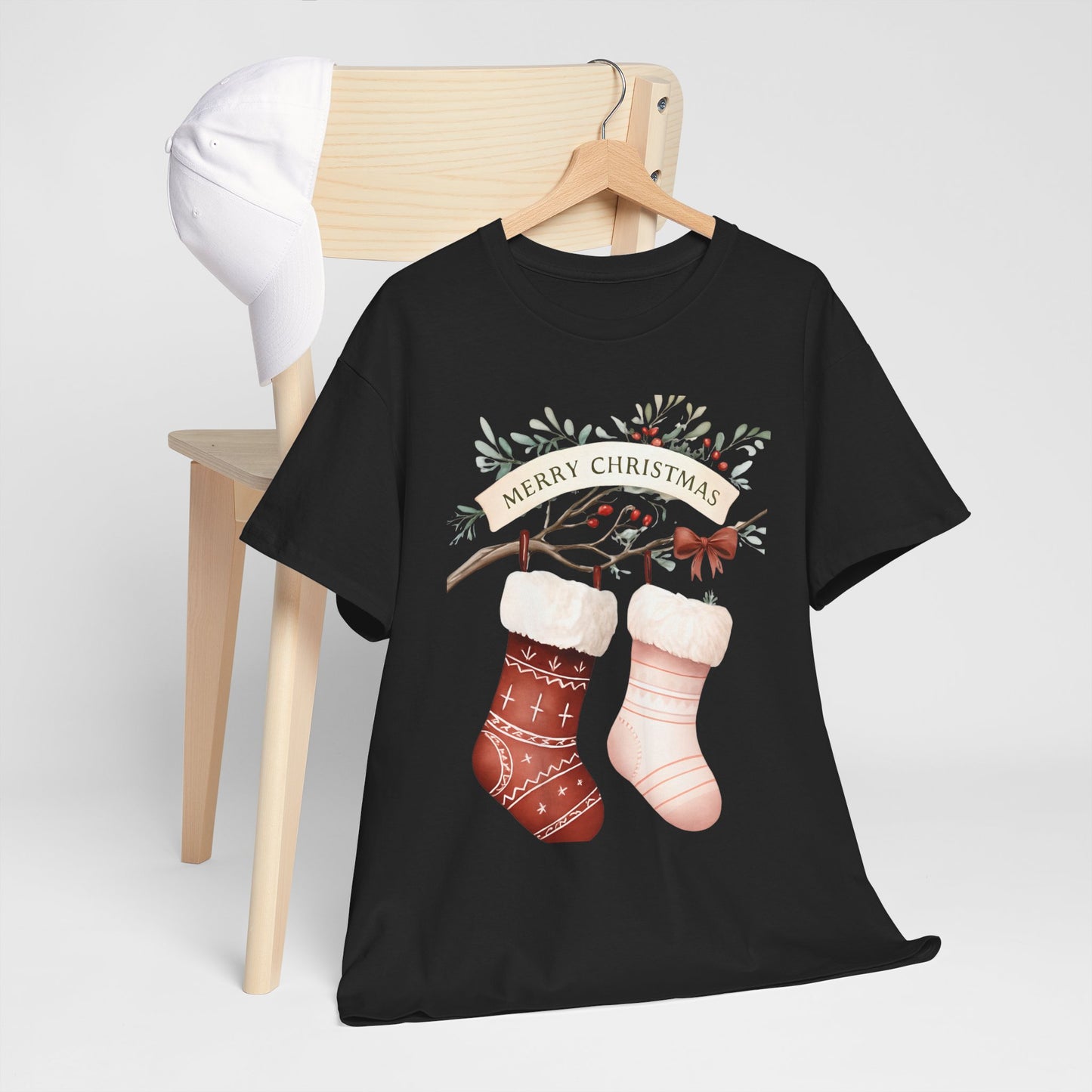 Watercolor Christmas Stocking Tee - Hope & Love
