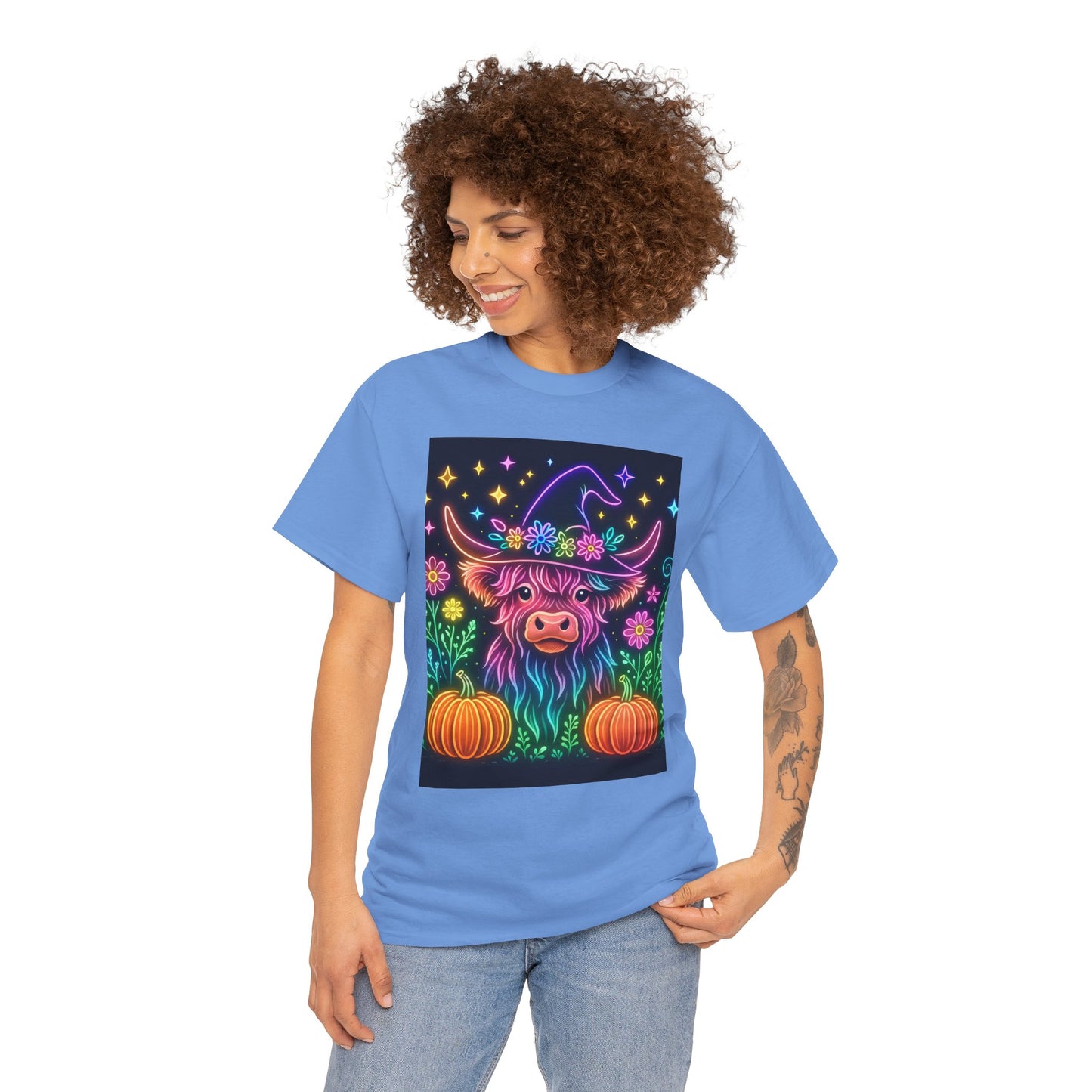 Neon Halloween Highland Tee